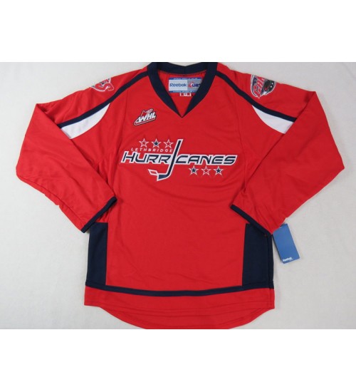 Custom WHL Lethbridge Hurricanes 2011 13 Road Premier Hockey Jersey Red